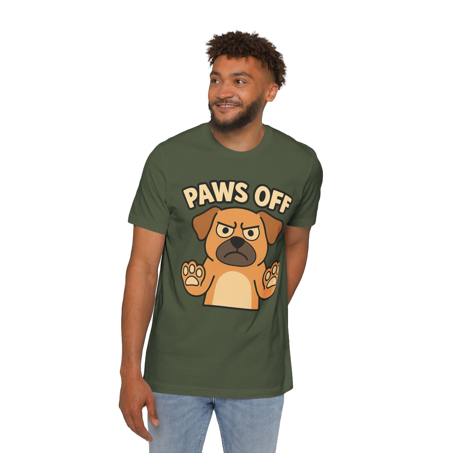 Paws Off Funny Dog T-Shirt | Unisex Pet Lover Tee