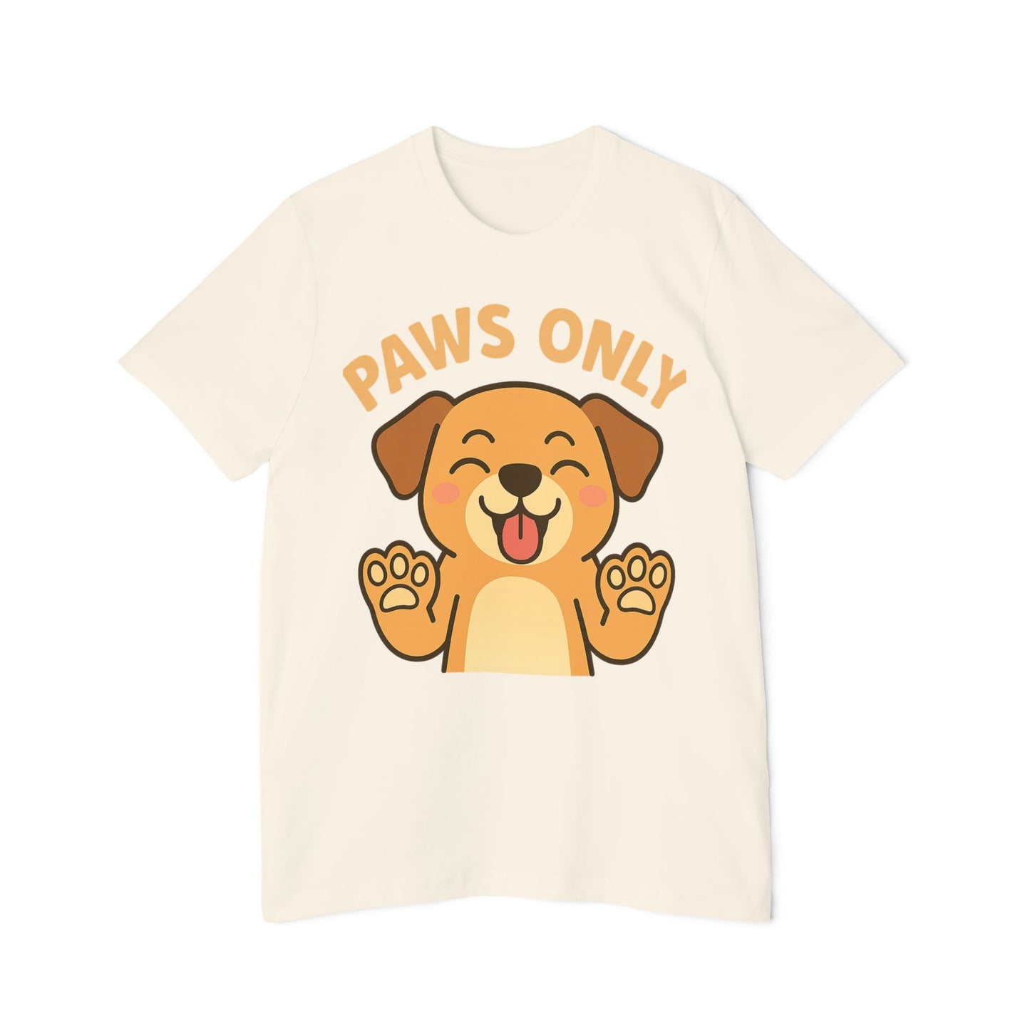 Paws Only Smiling Dog T-Shirt | Cute Unisex Pet Lover Tee