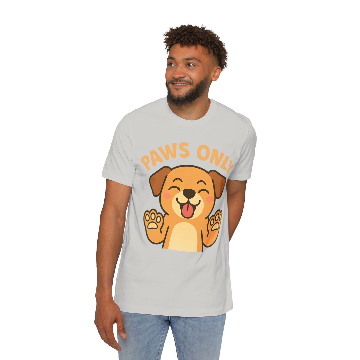 Paws Only Smiling Dog T-Shirt | Cute Unisex Pet Lover Tee