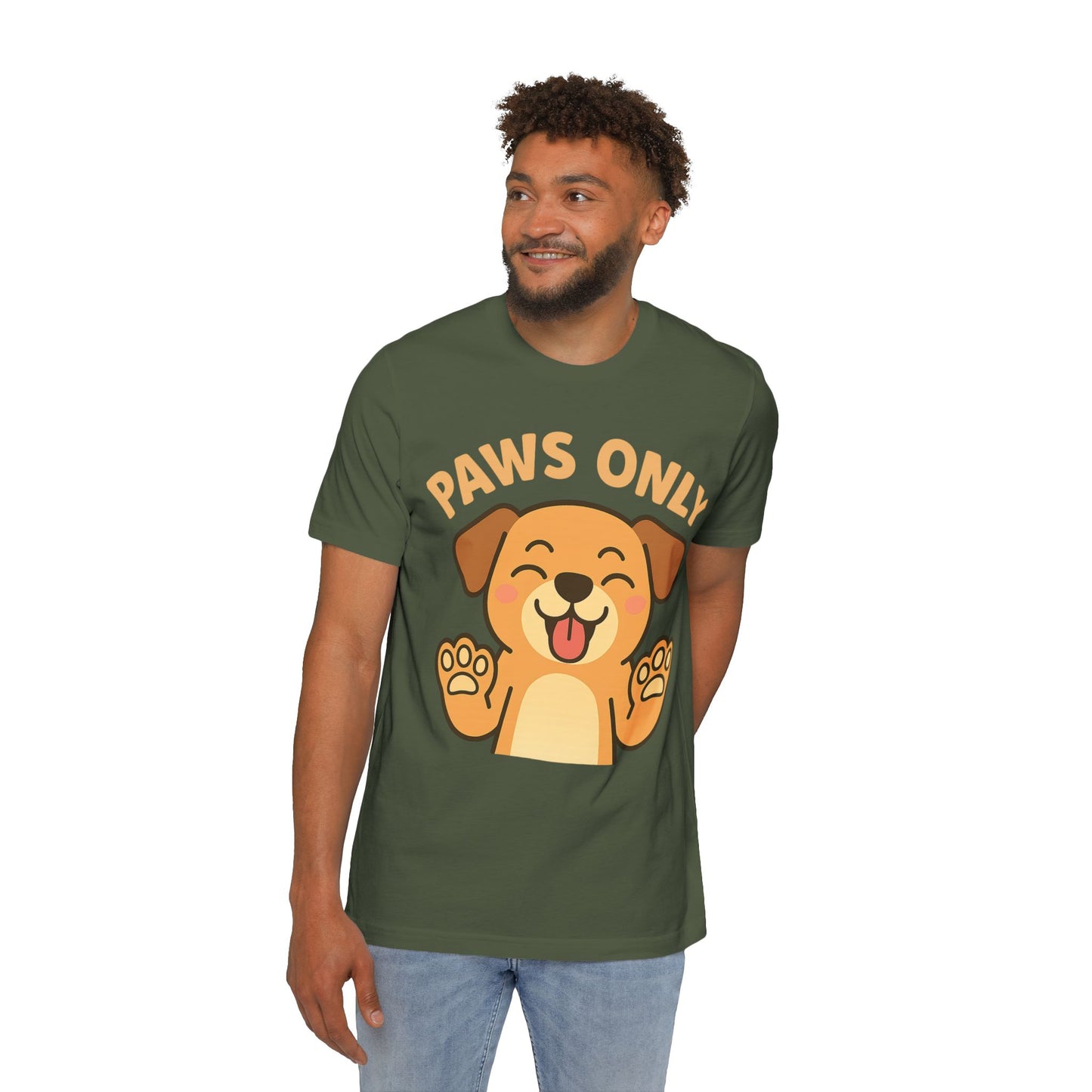 Paws Only Smiling Dog T-Shirt | Cute Unisex Pet Lover Tee