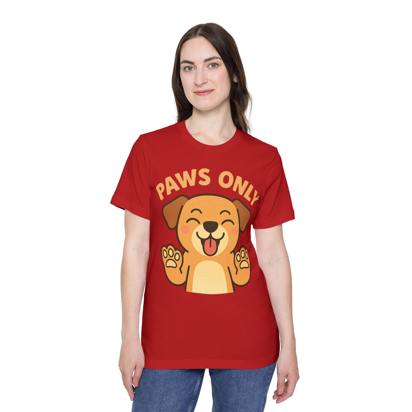 Paws Only Smiling Dog T-Shirt | Cute Unisex Pet Lover Tee