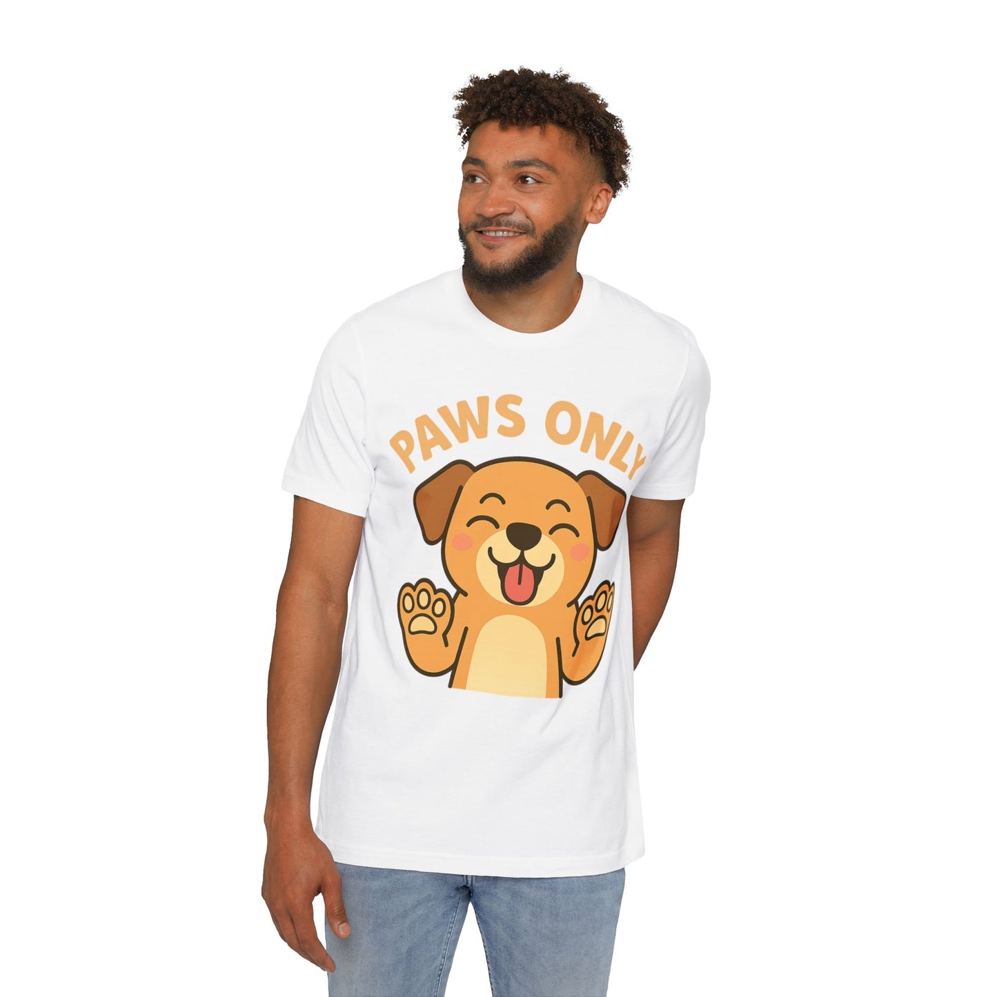 Paws Only Smiling Dog T-Shirt | Cute Unisex Pet Lover Tee