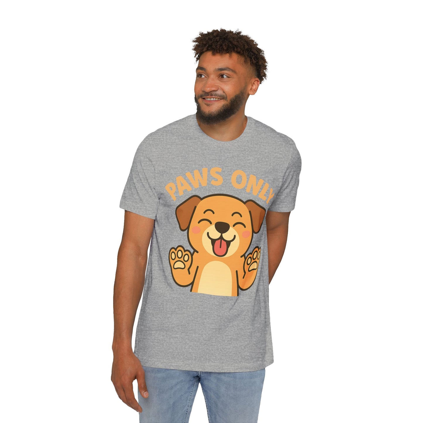 Paws Only Smiling Dog T-Shirt | Cute Unisex Pet Lover Tee