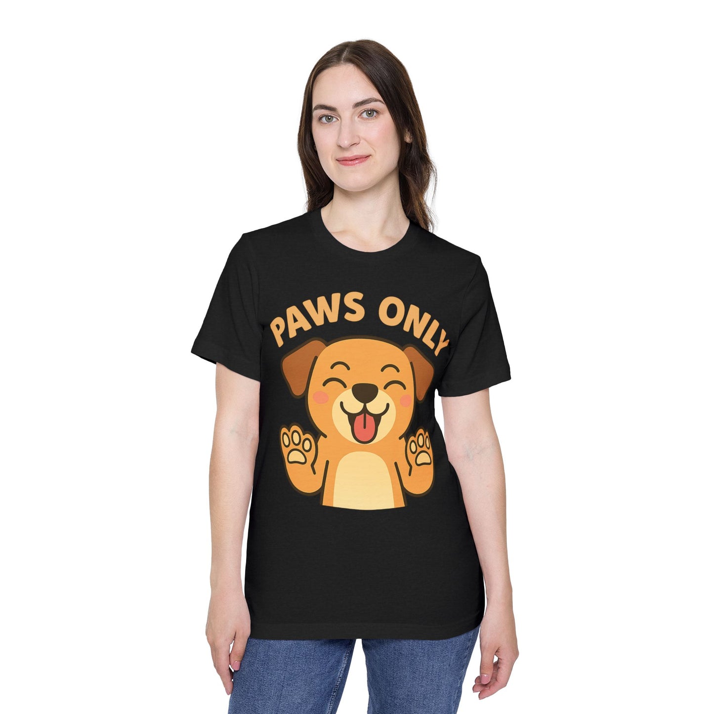 Paws Only Smiling Dog T-Shirt | Cute Unisex Pet Lover Tee