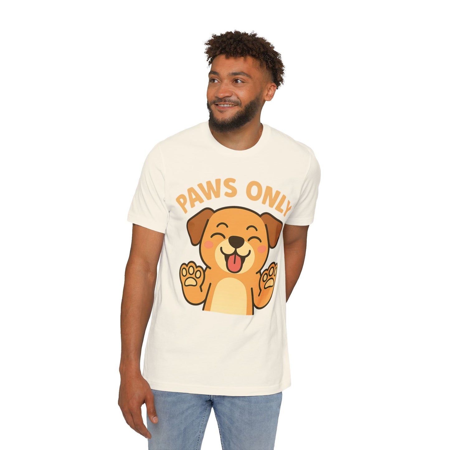 Paws Only Smiling Dog T-Shirt | Cute Unisex Pet Lover Tee
