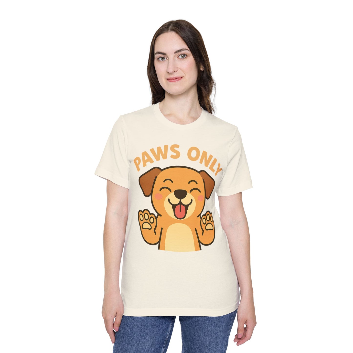 Paws Only Smiling Dog T-Shirt | Cute Unisex Pet Lover Tee