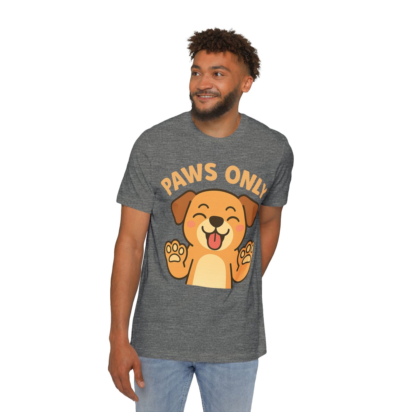 Paws Only Smiling Dog T-Shirt | Cute Unisex Pet Lover Tee
