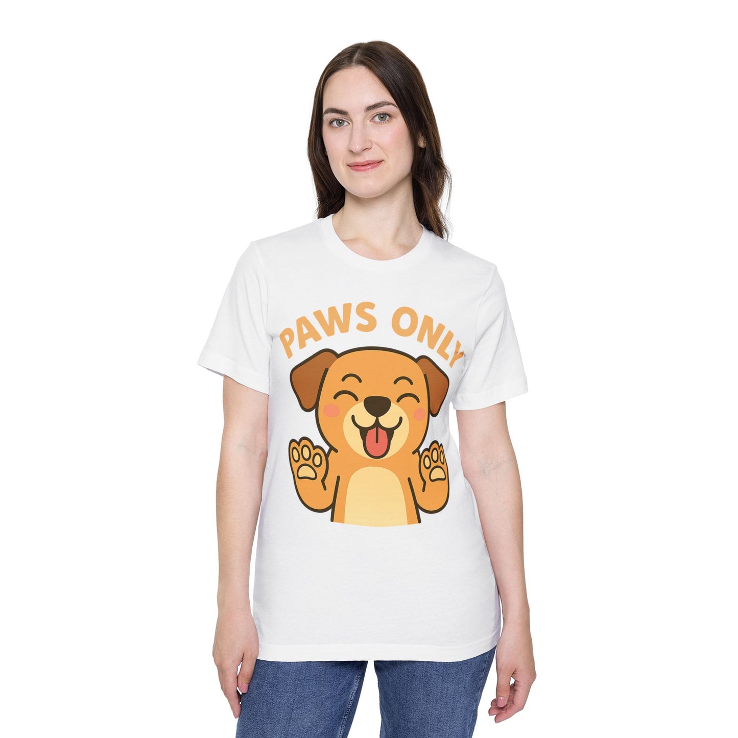 Paws Only Smiling Dog T-Shirt | Cute Unisex Pet Lover Tee