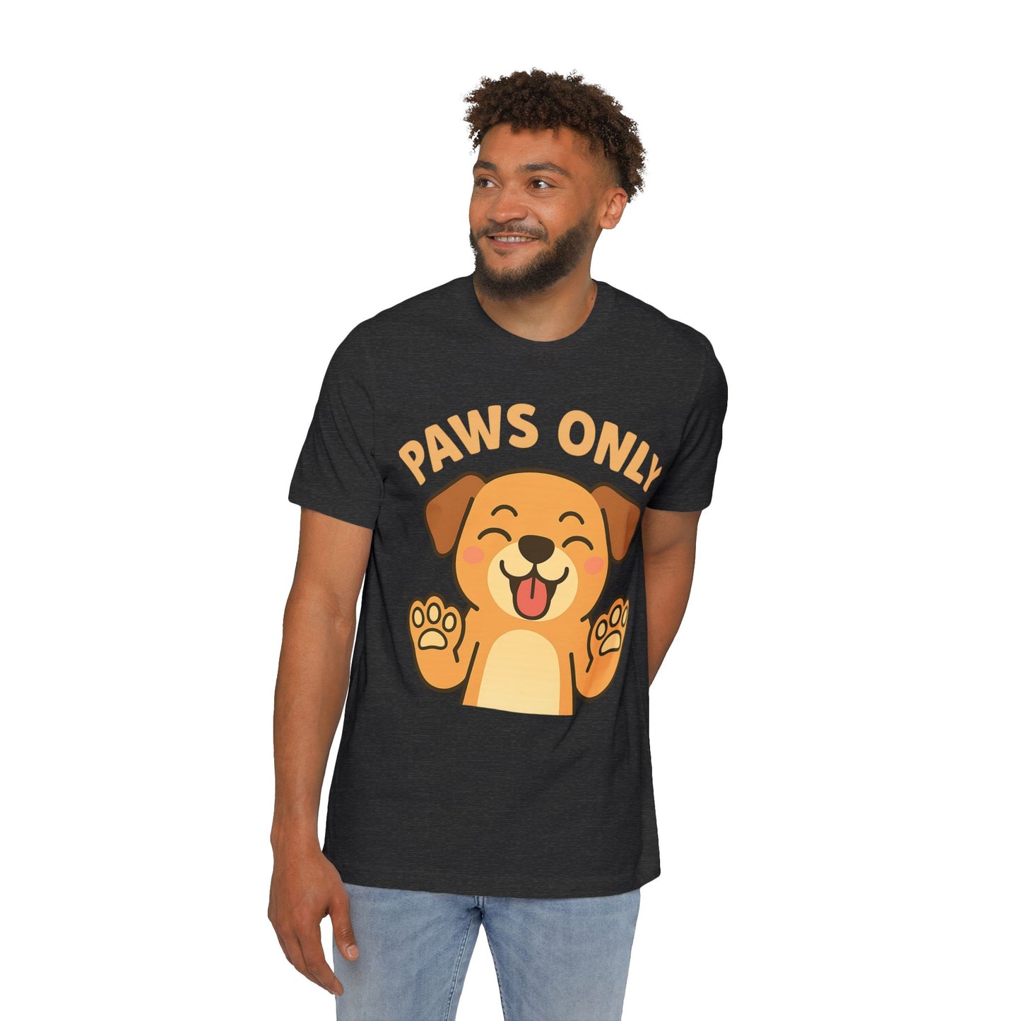 Paws Only Smiling Dog T-Shirt | Cute Unisex Pet Lover Tee