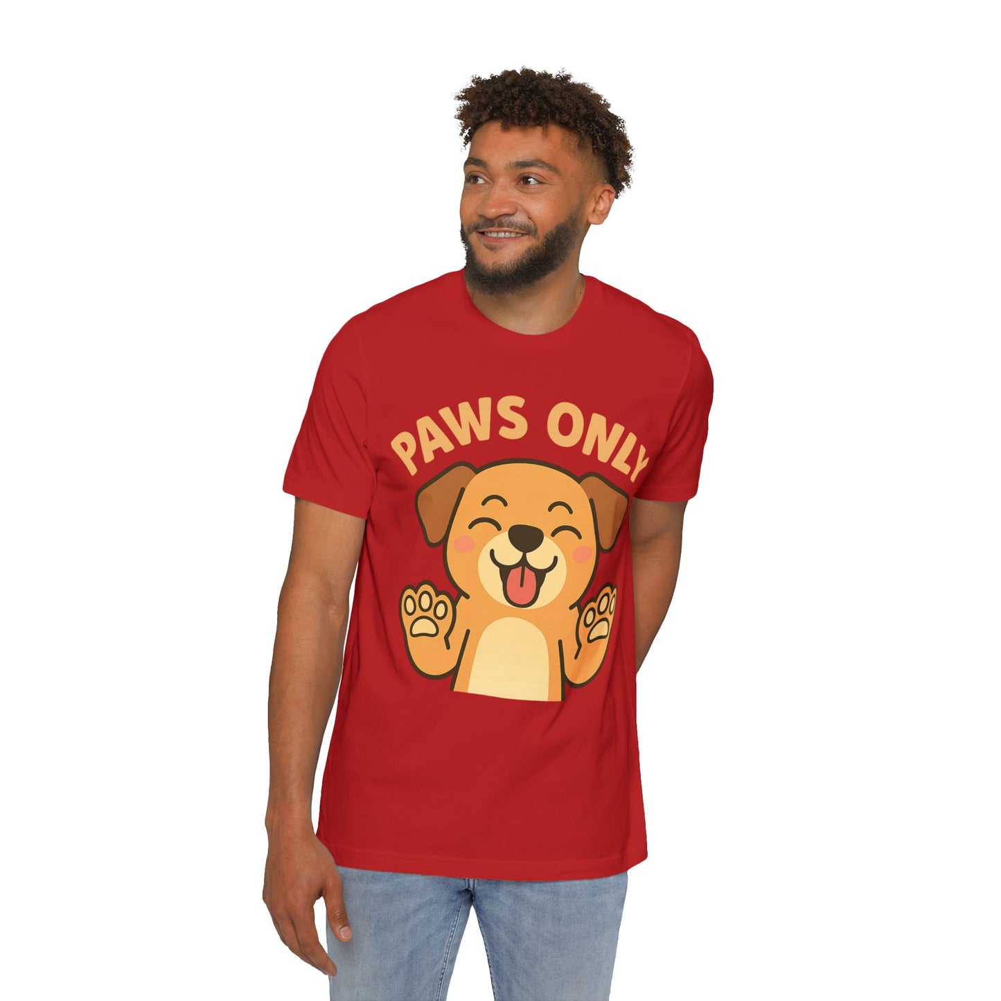 Paws Only Smiling Dog T-Shirt | Cute Unisex Pet Lover Tee
