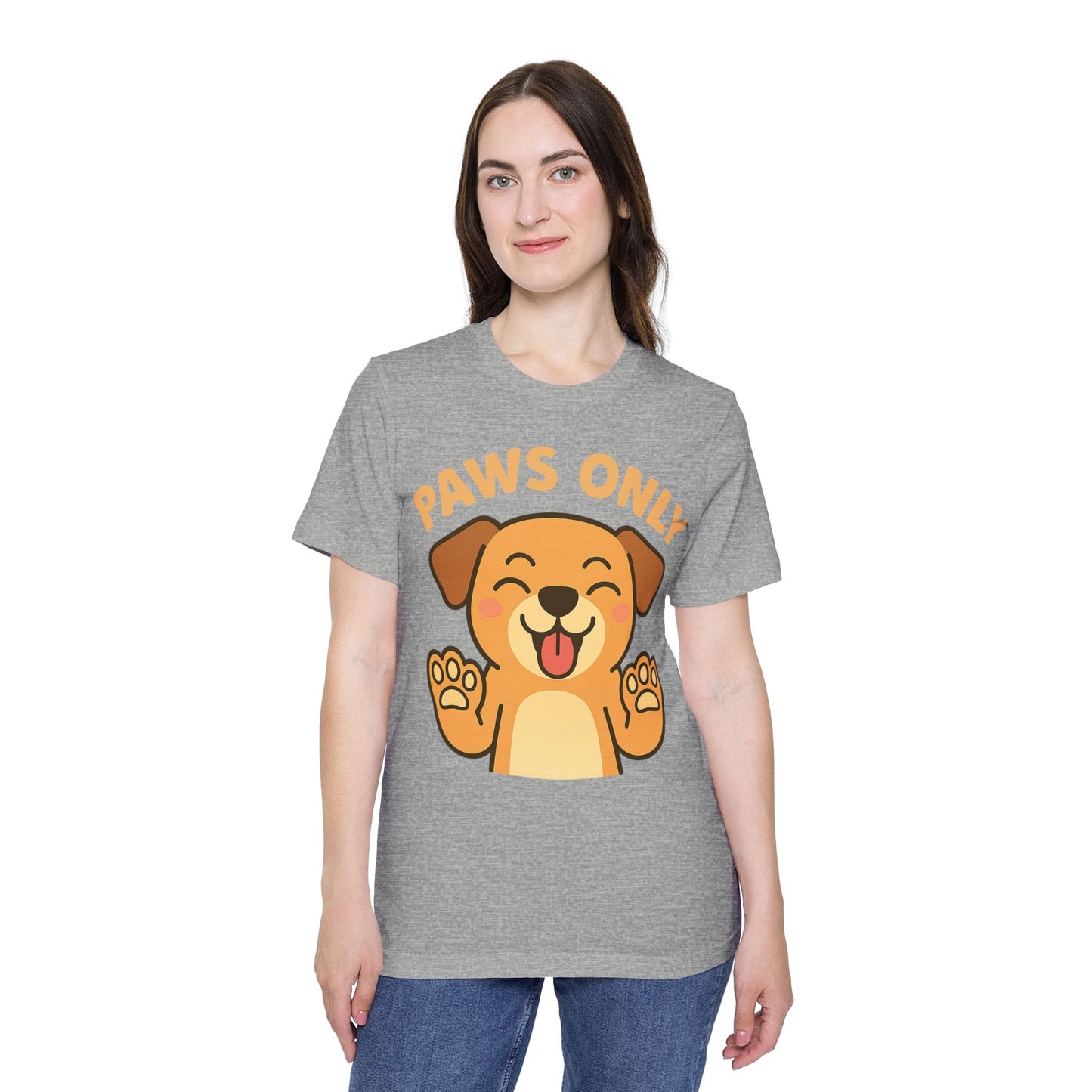 Paws Only Smiling Dog T-Shirt | Cute Unisex Pet Lover Tee