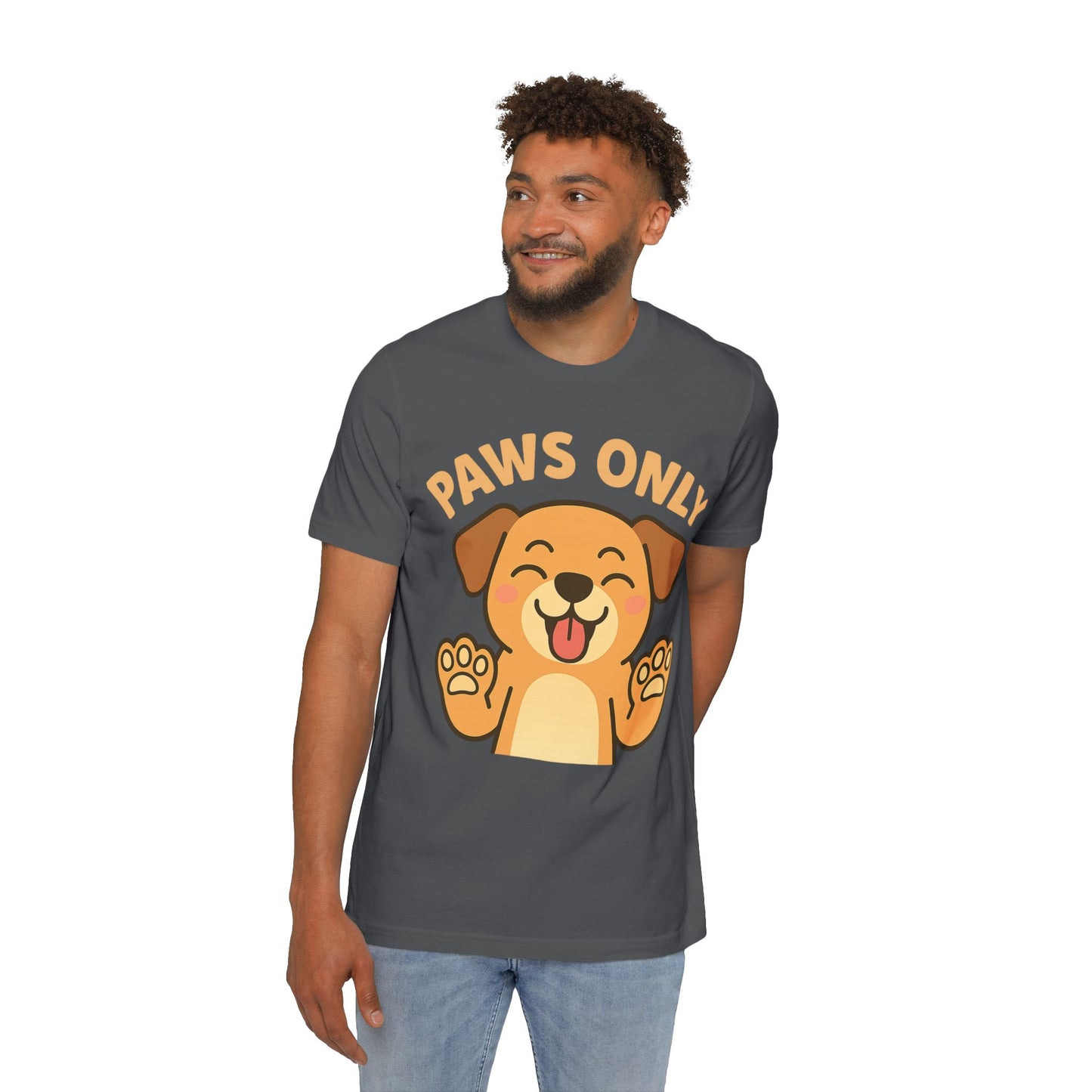 Paws Only Smiling Dog T-Shirt | Cute Unisex Pet Lover Tee