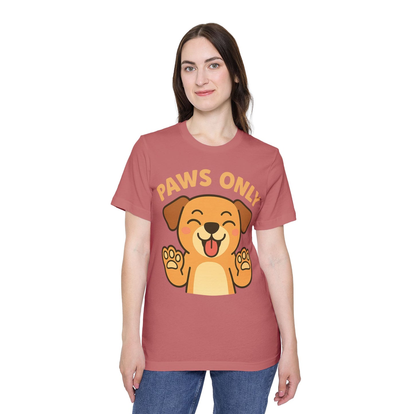 Paws Only Smiling Dog T-Shirt | Cute Unisex Pet Lover Tee