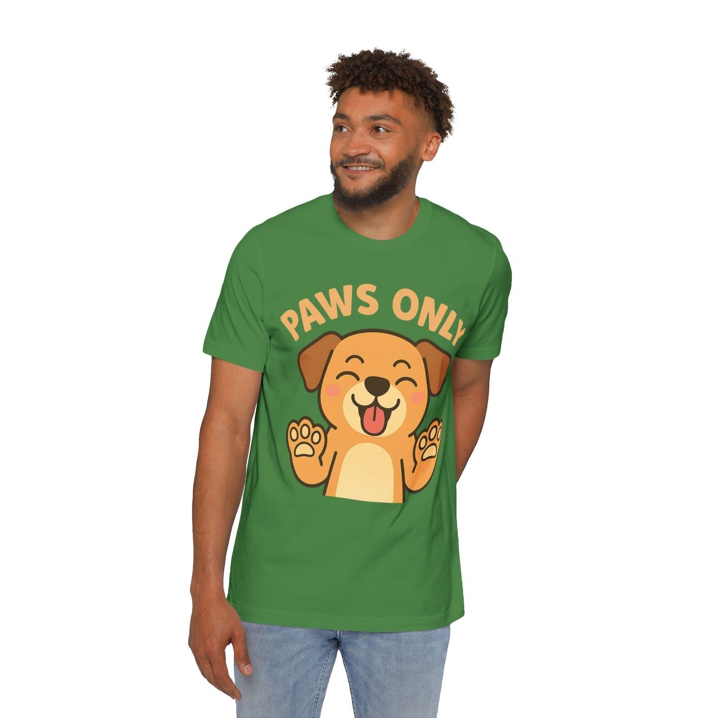 Paws Only Smiling Dog T-Shirt | Cute Unisex Pet Lover Tee