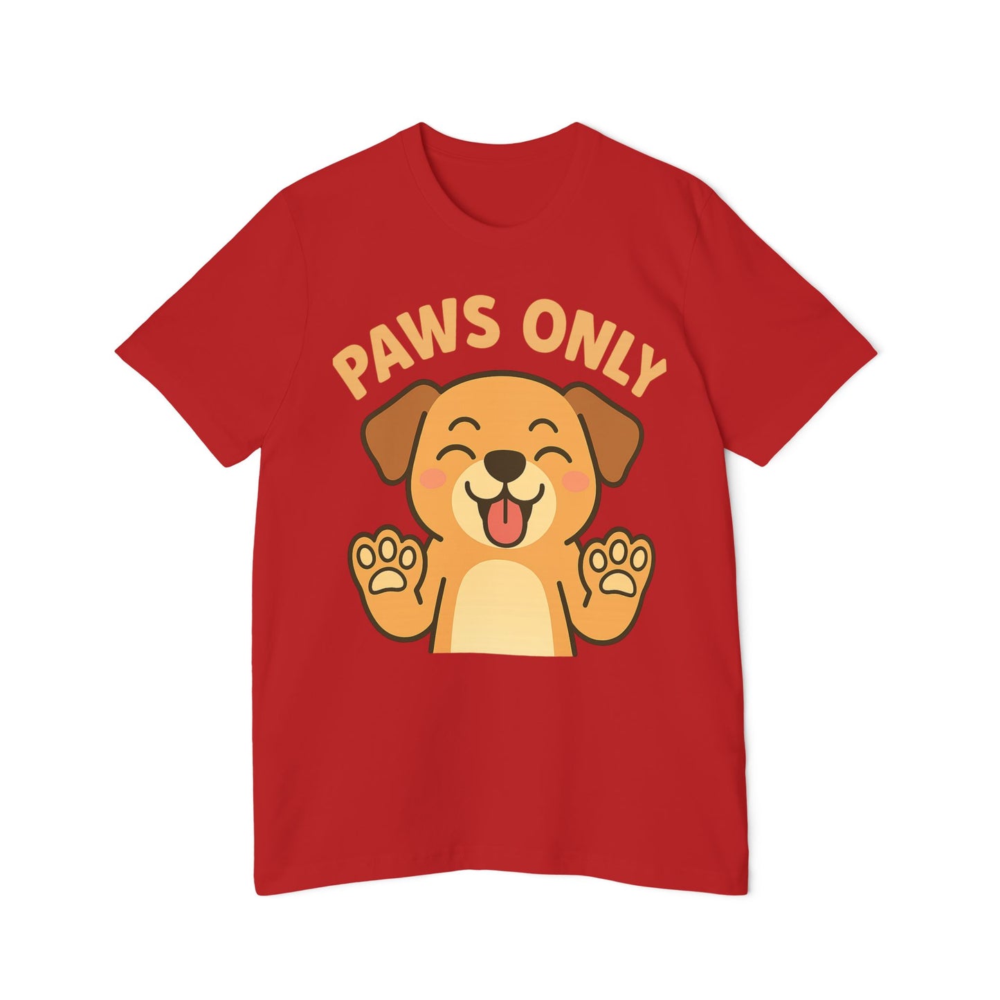 Paws Only Smiling Dog T-Shirt | Cute Unisex Pet Lover Tee