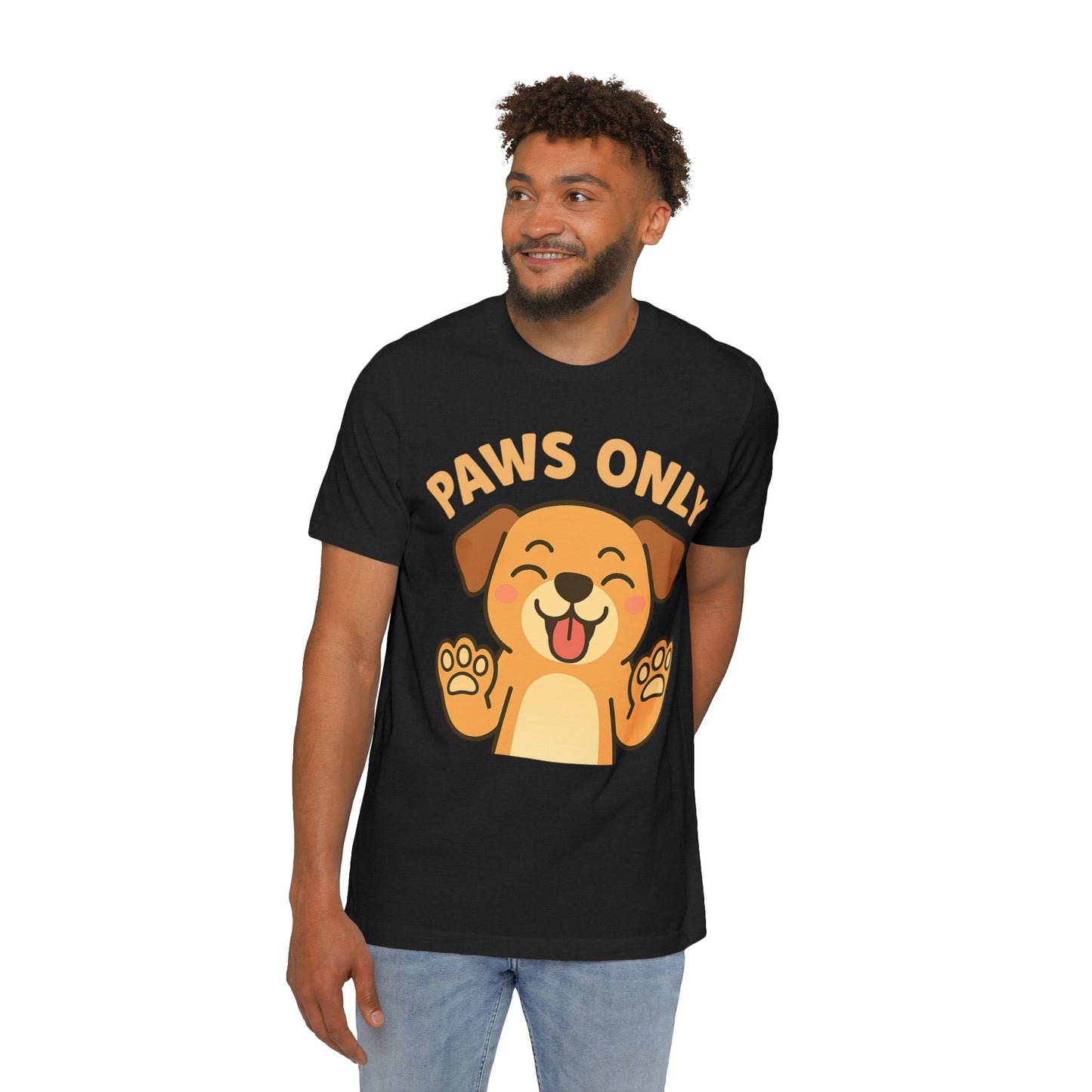 Paws Only Smiling Dog T-Shirt | Cute Unisex Pet Lover Tee