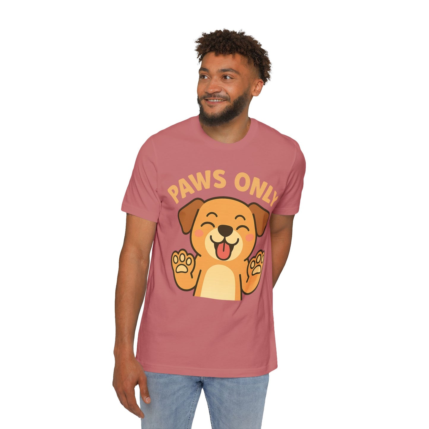 Paws Only Smiling Dog T-Shirt | Cute Unisex Pet Lover Tee