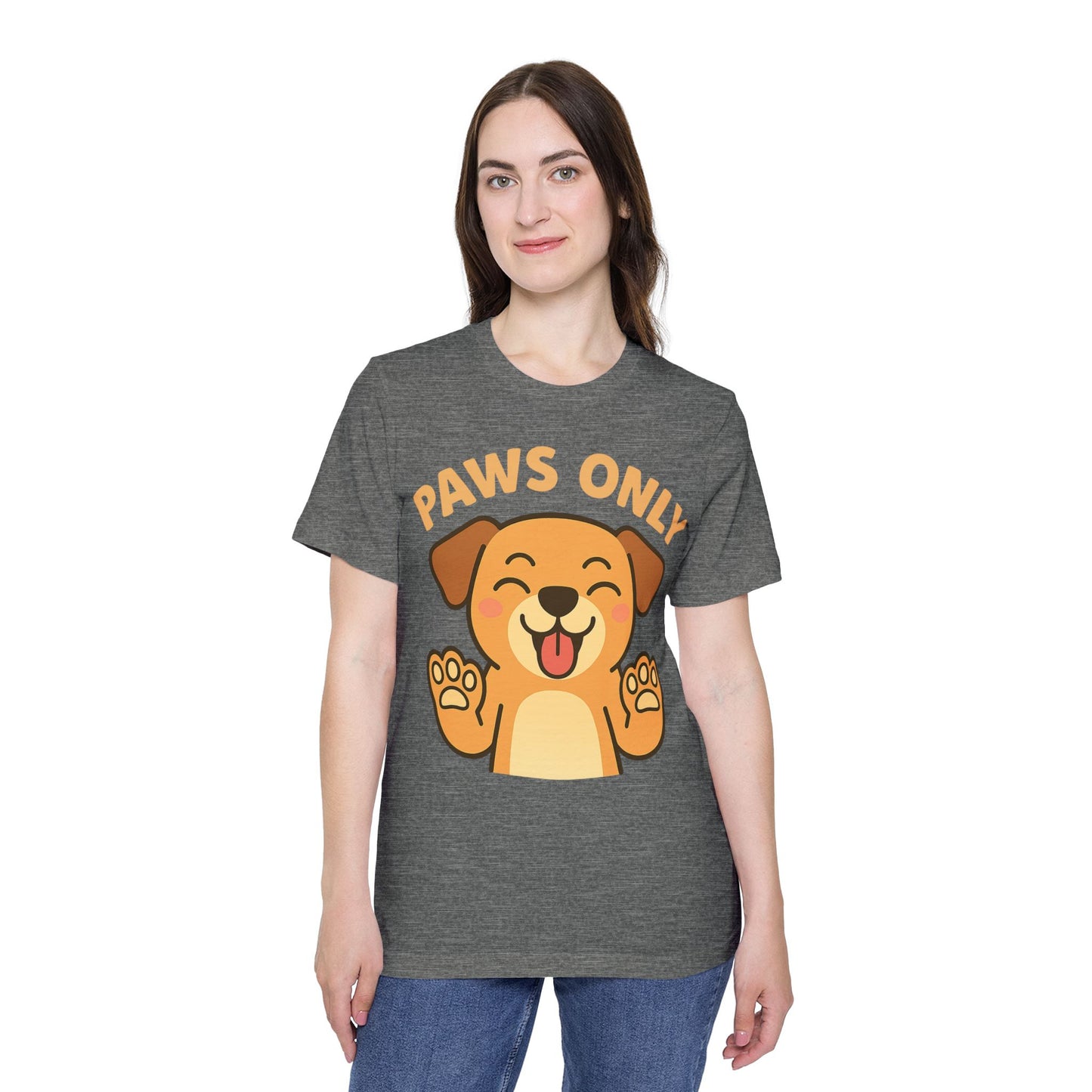 Paws Only Smiling Dog T-Shirt | Cute Unisex Pet Lover Tee