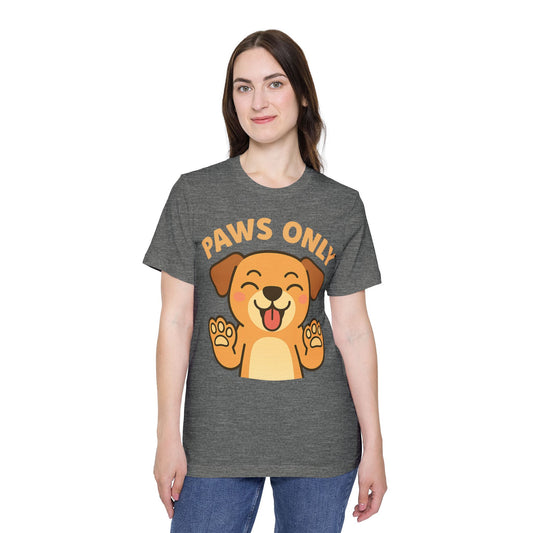 Paws Only Smiling Dog T-Shirt | Cute Unisex Pet Lover Tee
